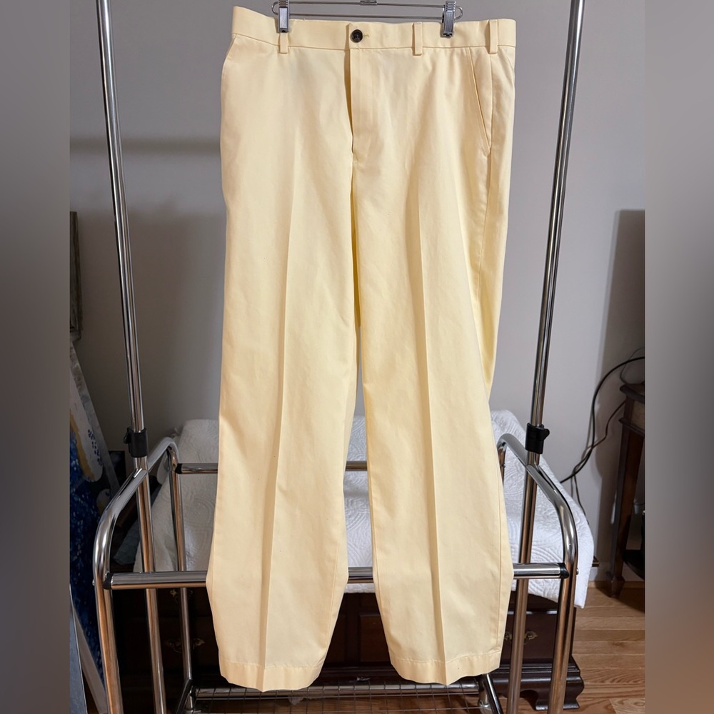 Brooks Brothers Pale Yellow Chinos